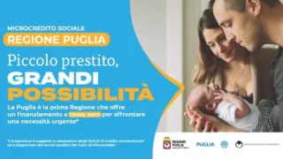 Microcredito Sociale al via in Puglia: prestito a tasso zero per cittadini e famiglie